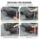 Lockable Lid Truck Bed Storage Box Black Waterproof ABS Wheel Well Tool Box Compatible 6