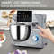 Electric Dough Mixer with Speeds & LCD Timer, Tilt-Head Food Mixer, Qt Stainless Steel Bowl, Dough Hook, Flat Beater