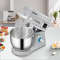 Electric Dough Mixer with Speeds & LCD Timer, Tilt-Head Food Mixer, Qt Stainless Steel Bowl, Dough Hook, Flat Beater