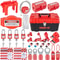 Lockout Tagout Kits, Complete Electrical Safety Loto Kit with Padlocks, Hasps, Tags & Multiple Lockouts