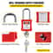 Lockout Tagout Safety Tools, Electrical Loto Kit with Padlocks, Lockout Station, Hasps & Tags for Industrial & Machinery