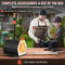 Portable Propane Forge for Single Burner Tool and Knife Making, Large Capacity Farrier Forge, Mini Furnace Blacksmithing