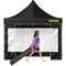 Outdoor Patio Gazebo Pop Up Canopy Tent, Waterproof, UV Resistant Shelter with Removable Sidewalls & Roller Bag