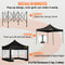 Outdoor Patio Gazebo Pop Up Canopy Tent, Waterproof, UV Resistant Shelter with Removable Sidewalls & Roller Bag