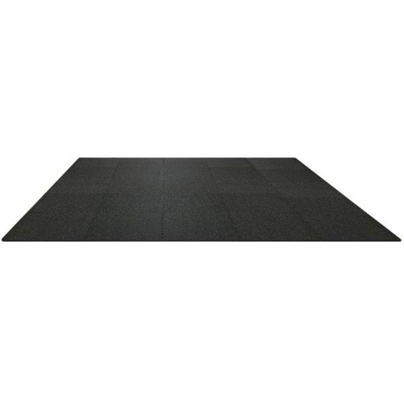 EVA Foam & Rubber Top Interlocking Gym Floor Mats Thick, Waterproof Workout Puzzle Flooring for Home, Garage, Basement