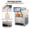 Commercial Slushy Machine, Double Bowl Margarita Machine, Stainless Steel Smoothie & Frozen Drink Maker for Parties