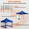 Pop Up Canopy Tent Outdoor Patio Gazebo Tent with Removable Sidewalls & Wheeled Bag, UV Resistant Waterproof Instant