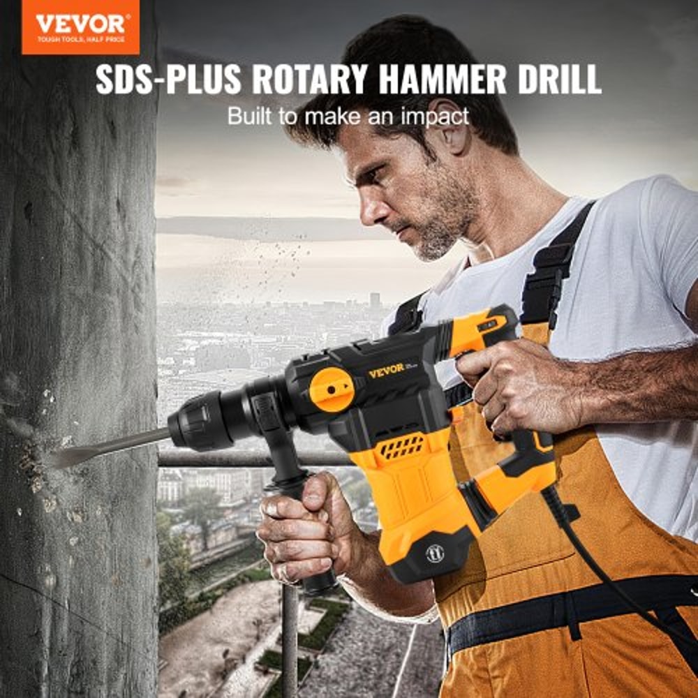 Rotary Hammer Drill Corded Drills, SDS-Plus Modes Chipping Hammers, Professional Heavy-Duty Electric Drill