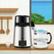 Distilled Water Maker Machine, Dual Temp Display, Stainless Steel, with Glass Carafe, Cleaning Powder, and Carbon Packs