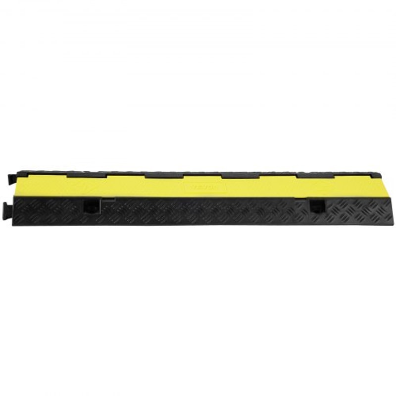 Durable Rubber Cable Ramp Dual Channel Design High Lbs Load Capacity Hose And Wire Protection With 7