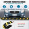 Heavy Duty Rubber Speed Hump High Lbs Capacity With Reflective Yellow Strip Channel For Asphalt Con 3