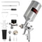 Professional HVLP Air Spray Gun Kit Gravity Feed Sprayer Aluminum Cup With Air Regulator Touch Up P 0
