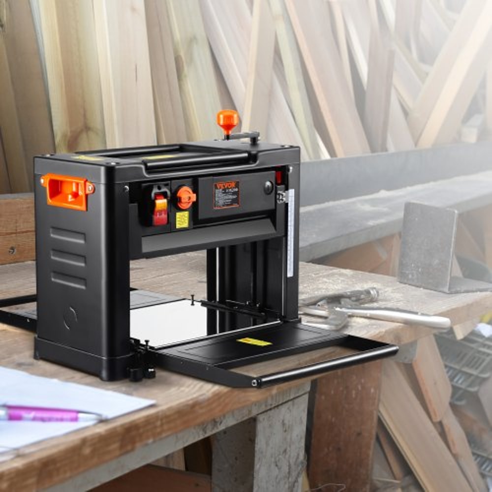 Benchtop Planer Dual Speed ThreeBlade Amp Motor With Extended Input Table 5