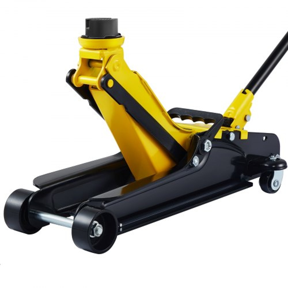 Heavyduty Steel Racing Floor Jack Low Profile Single Piston Lift Pump Floor Jack High Lifting Range 8