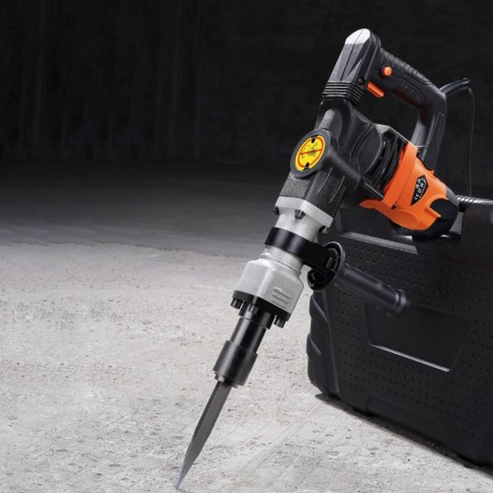 Electric Hammer Demolition Jack Hammer Concrete Breaker With Chisel Bit Industrial Power Tool 6