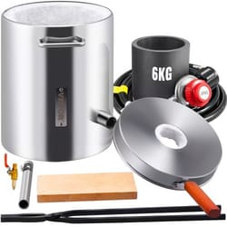 large capacity propane melting furnace kit, stainless steel blacksmithing forge, crucible tongs