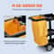 Cleaning Cart With PVC Bag Shelf Plastic Janitorial Trolley High Lbs Capacity Housekeeping Cart 3