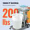 Plastic Housekeeping Cart Shelf Commercial Janitorial Cart With PVC Bag High Lbs Capacity 2