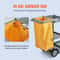 Plastic Housekeeping Cart Shelf Commercial Janitorial Cart With PVC Bag High Lbs Capacity 3