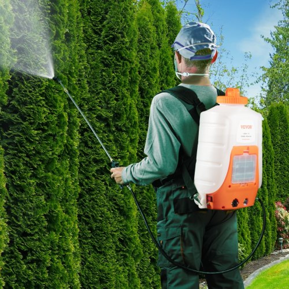 Battery Powered Backpack Sprayer PSI Adjustable Pressure Nozzles Battery 5