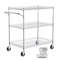 Metal Service Cart On Wheels Kitchen Utility Cart With High Capacity Wire Rolling Cart Adjustable S 0