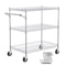 Metal Service Cart On Wheels Kitchen Utility Cart With High Capacity Wire Rolling Cart Adjustable S 0