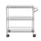 Metal Service Cart On Wheels Kitchen Utility Cart With High Capacity Wire Rolling Cart Adjustable S 6
