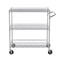 Metal Service Cart On Wheels Kitchen Utility Cart With High Capacity Wire Rolling Cart Adjustable S 6