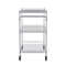 Metal Service Cart On Wheels Kitchen Utility Cart With High Capacity Wire Rolling Cart Adjustable S 7