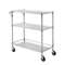 Metal Rolling Cart With Tiers High LBS Capacity Steel Service Cart On Wheels Adjustable Shelves Wit 5