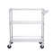 Metal Rolling Cart With Tiers High LBS Capacity Steel Service Cart On Wheels Adjustable Shelves Wit 6