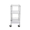 Metal Rolling Cart With Tiers High LBS Capacity Steel Service Cart On Wheels Adjustable Shelves Wit 7