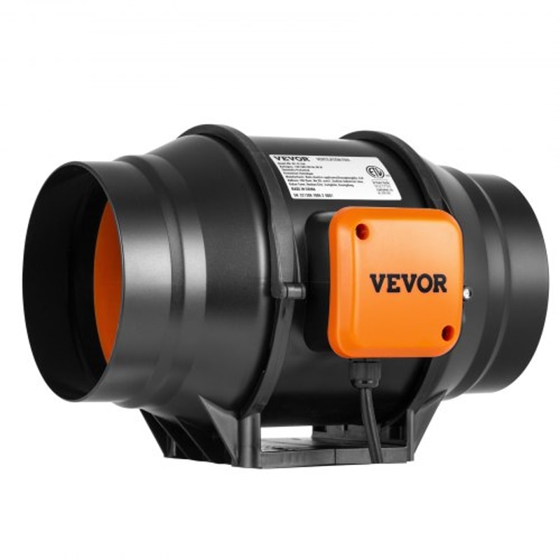 Inline Duct Fan Variable Speed Controller Quiet AC Motor Exhaust Fan For Cooling Booster Grow Tents 8