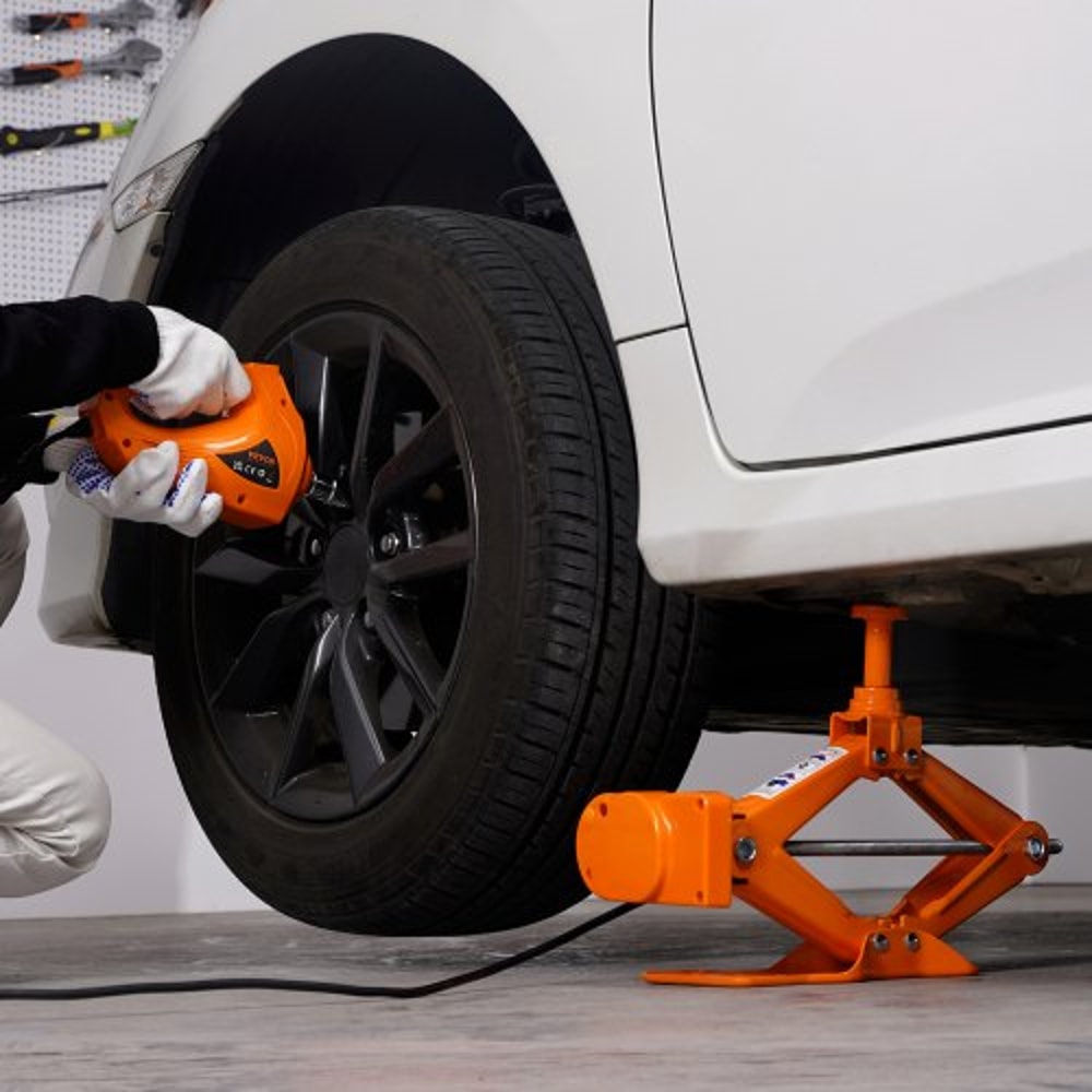 Portable Hih Lbs Scissor Jack With Electric Impact Wrench Electric Car Jack With Remote Control And 5