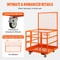 High Load Capacity Forklift Work Platform Forklift Safety Cage With Safety Harness Lock Dual Nonsli 4