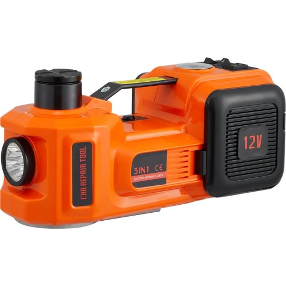 Portable Car Lift Electric Car Jack LBS Hydraulic Jack With Electric Impact Wrench Built In Inflata 7