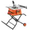 Table Saw With Stand Speed To High RPM Compact Portable Jobsite Saw Sliding Miter For Wood And Furn 8