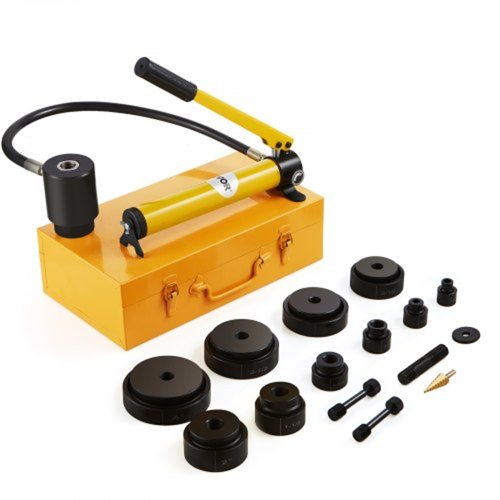 Hydraulic Knockout Punch Kit For Conduit Hole Cutting Metal Punch Tool Set 0