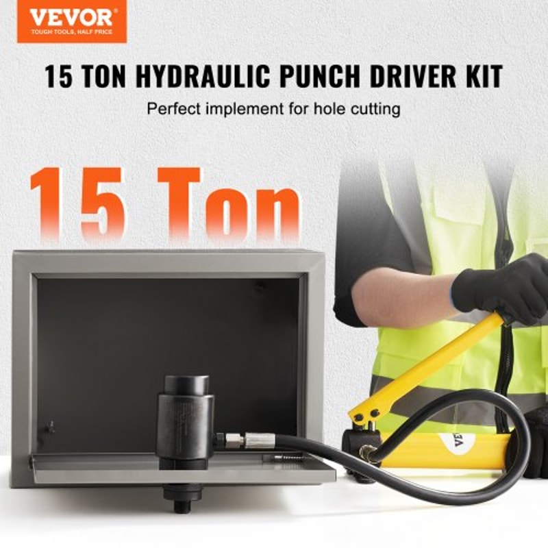 Hydraulic Knockout Punch Kit For Conduit Hole Cutting Metal Punch Tool Set 1