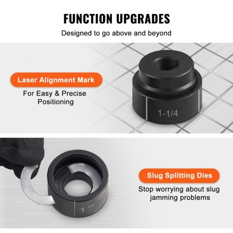 Hydraulic Knockout Punch Kit For Conduit Hole Cutting Metal Punch Tool Set 3