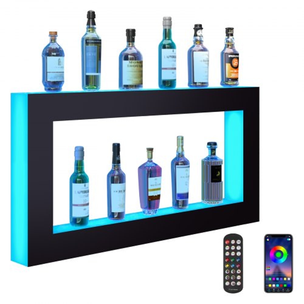 LED Liquor Bottle Display Shelf RGB Bar Shelf With App Remote Control 0