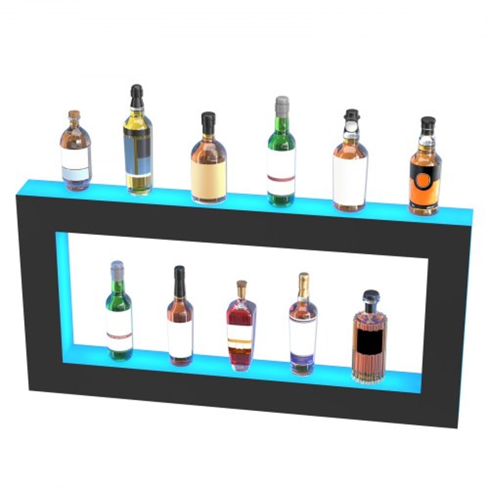 LED Liquor Bottle Display Shelf RGB Bar Shelf With App Remote Control 9