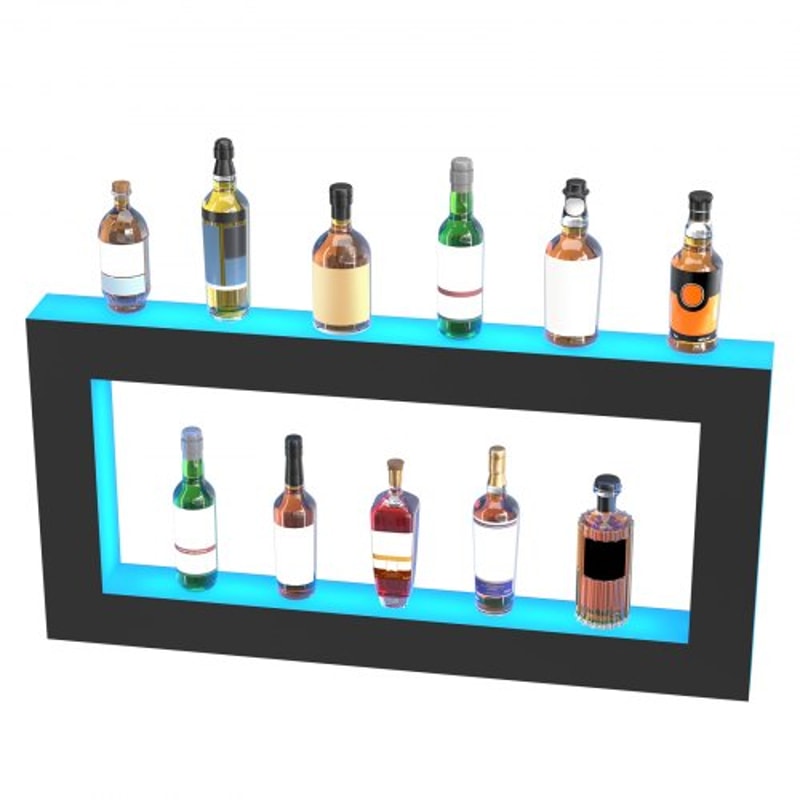 LED Liquor Bottle Display Shelf RGB Bar Shelf With App Remote Control 9