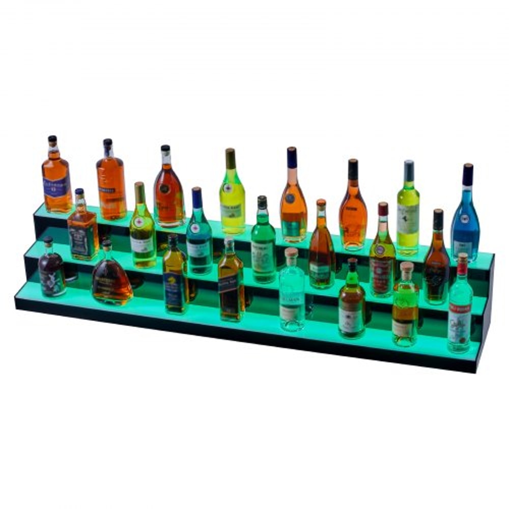 LED Liquor Bottle Display Shelf With App Control Acrylic Bar Stand 9