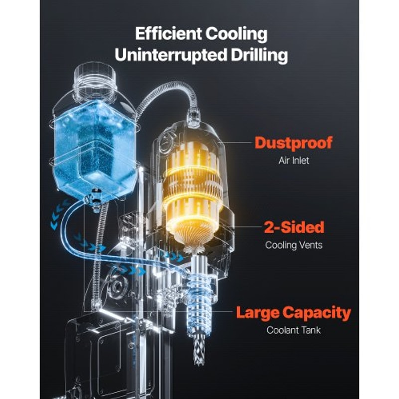 Magnetic Drill Press With Base Portable Mag Drill For Metal Fabrication 2