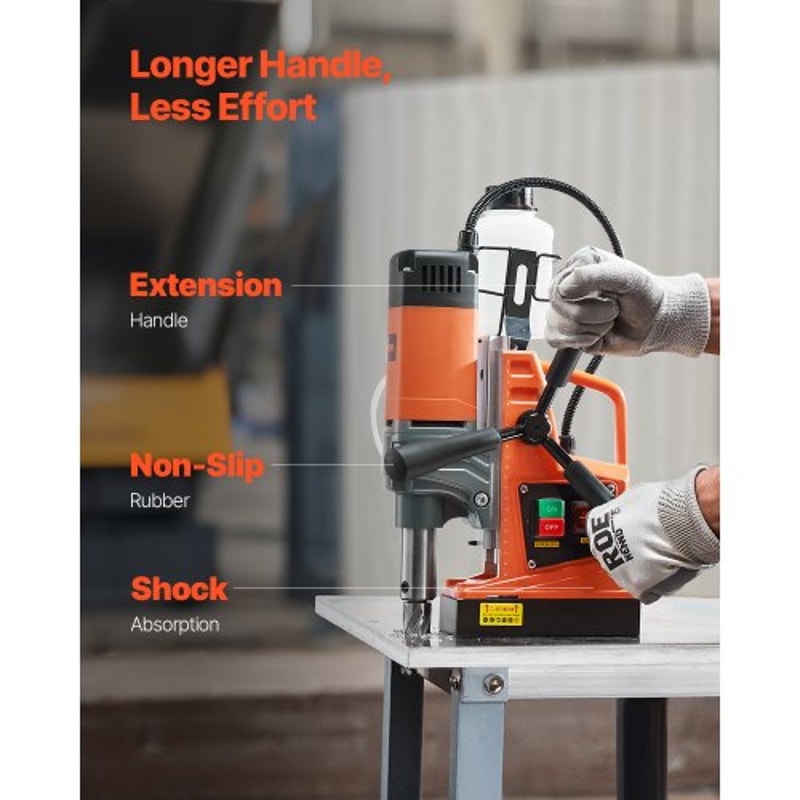 Magnetic Drill Press With Base Portable Mag Drill For Metal Fabrication 5