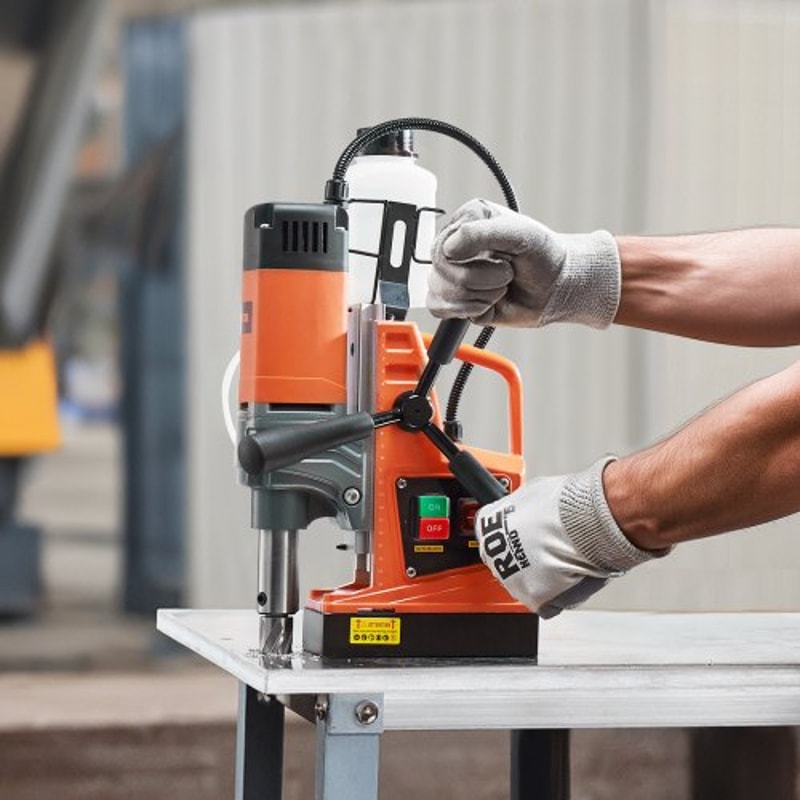 Magnetic Drill Press With Base Portable Mag Drill For Metal Fabrication 6
