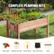 Elevated Wooden Raised Garden Bed Planter Box With Drainage And Storage For Outdoor Vegetable Garde 4