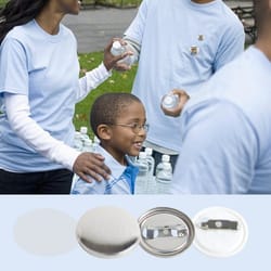 button maker supplies kit button maker parts, diy pin back buttons, badge making refill set