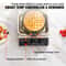 Rotating Commercial Waffle Maker Non Stick Round Waffle Iron 4